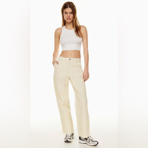 Aritzia TNA Greenwich Pant High-waisted Carpenter Twill Pants Size 4
